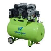 1600W Greeloy GA-82 Dental Lab Silent Oil Free Air Compressor with 60L Air Tank