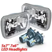 Pair 7x6" 5x7 LED Headlight For Chevy Express Cargo Van 1500 2500 3500 Truck (for: Peugeot)
