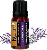 Nualoha Organic Pure Lavender Essential Oil - Bulgarian 100% Natural Oil For Aromatherapy Diffuser Relaxation Skincare Hair Care Massage -10 ML