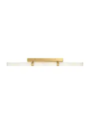 Made by Mayfair Luella 900mm LED Colour-Shifting Wall Bracket in Solid Brass with Spanish Alabaster