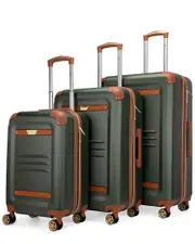 19V69 ITALIA Vintage 3pc Expandable Retro Luggage Set