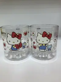 在飛比找樂天市場購物網優惠-大賀屋 Hello Kitty 透明 水杯 杯子 汽水杯 漱
