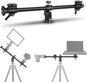 [NEEWER] 30"/76cm Horizontal Tripod Center Axis with 3/8" Screw, Aluminum Alloy 360° Rotatable 180°Vertical Adjustable Tripod Extension Boom Arm for Camera Macro Overhead Photography (Load up to 22lb)
