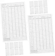 KOMBIUDA 25Pcs Golf Scorecards Coated Paper Record Cards Durable Sports Score Recording Tools for Golf Games Portable Score for Outdoor Use