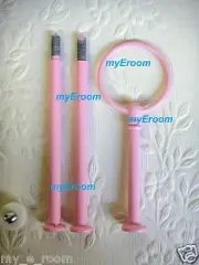 PINK or WHITE Cake Stand Handle Fitting 3 Tier Round Plate Centre Shabby DIY