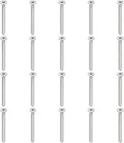 uxcell M4 x 45mm Flat Head Socket Cap Screws, 30 Pack 304 Stainless Steel 18-8 Machine Screws Flat Countersunk Bolts Hex Socket Drive Fasteners Grade 6.8