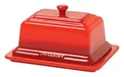 Chasseur La Cuisson Butter Dish Red 17x9x12.5cm