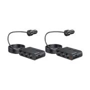 2pcs Car Adapter with ON OFF Switch 128W Fast Car Charging USB Charger