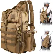 BLISSWILL Fishing Backpack Outdoor Tackle Bag Large Fishing Tackle Bag Water-Res