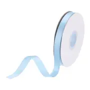 3/8 inch 25 Yards Satin Ribbon Double Face Fabric Grosgrain Ribbon Light Blue