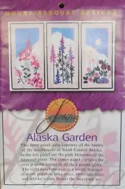 ALASKA GARDEN Mount Redoubt Designs 3-Panel Wildflower Applique Quilt Pattern