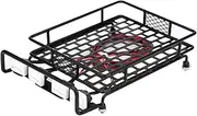 Metal RC Roof Rack Luggage Carrier with LED Light Quadrate for Axial SCX10 1/10 RC Car