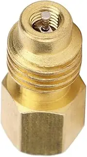 Universal Vacuum Pump Connection Valve,Compatible with R134A Car Air Conditioner,Featuring 1/4 SAE to 1/2 Acme Conversion ﻿