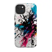 For iPhone 14 Plus Case Protective MagSafe Compatible Cover Dark Splatter