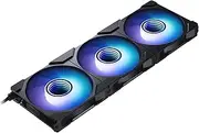 Phanteks M25-120 Gen2 Reversed Blade Triple Pack, 3X 120mm ARGB High Performance Cooling Fans, Daisy-Chain Unified Fan Frame, Infinity Mirror hub, Single Cable Connection, Black