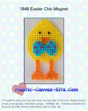 Easter Chic Magnet-Plastic Canvas Pattern/Kit