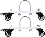Heavy Duty Caster Wheels, Oil Filled Radiator Caster Wheel 2Pcs 360° Swivel Heavy Duty Caster Wheels for Electric Heater U-Shaped Hook Carbon Steel Casters, Caster Wheel