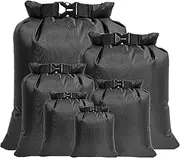 [zolyet] 6 PCS Bag Dry Sack for Drifting Boating Floating Kayaking B Black