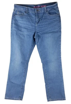 The Childrens Place Girls Skinny Jeans Medium Wash Stretch Denim Size 14 Plus