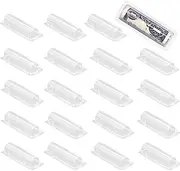 SHERY Money Card Holder Clear Plastic Lip Balm Pouches with Adhesives Tape Chapstick Holder DIY Custom Gift Card Holder