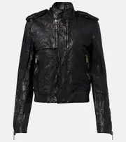 [Burberry] Burberry Leather jacket UK 6 black