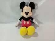 Disney Mickey Mouse 11 inch Flocked Stuffed Animal Plush Doll DISMM11
