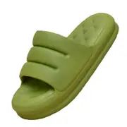 Catzon Womens Feather Recovery Pillow Cloud Slides Sandal-Green