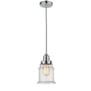 Innovations W Canton 2H Mini Pendant, PC, Seedy/Bell/Zeb - 100PC-10BW-2H-PC-G184