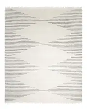 Solo Rugs Bernie Bohemian Moroccan Hand-Knotted Wool-Blend Area Rug