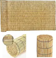 Bamboo Fencing Privacy Screening, Natural Fencing Rolls, Decorative Fence, Natural Reed Fencing, for Pool Terrace Balcony Rail Easy to Install(1.6 * 9m(5.2 * 29.5ft))