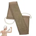 Exfoliating Back Scrubber Sponge Pad with Shower Straps: Bath Loofah Brush Idea