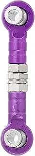 uxcell 1 Pcs Steering Servo Turnbuckle Rod RC Aluminum Alloy Linkages for HSP 1/10 94123 On-Road RC Car (Purple, 32mm)