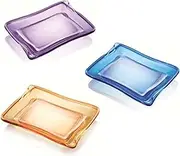 Unique Fashion Frontier Simple, Unique and Fashionable Color Clear Snack Bowl Square Candy Plate Nut Bowl KTV Transparent Snack Tray Fruit Tray Crystle Plastic Bowl for KTV Home Use