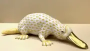 Herend Figurine - Platypus - Butterscotch / Yellow Fishnet