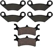 Motorcycle Front and Rear Brake Pads for POLARIS 500 Sportsman 500 EFI Quad H.O. 2008 2009 2010 2011 (Color : Front Rear)
