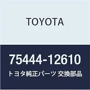 Genuine Toyota Parts Luggage Compartment Door Name Plate No. 4 Corolla Part Number 75444-12610