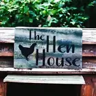 Hen House Rustic Metal Style Sign