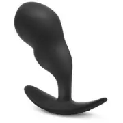 B Vibe 15 Function Remote Control Vibrating P Spot Snug Butt Plug Black