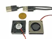 2 Pieces USB Blower fan 3007 5V 30mm 7mm 3cm mini small cpu 3d printer micro E20