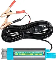 Water Transfer Pump,Electric Submersible Pump - 2 Alligator Clips Portable Refueling Tool for Marine Car Boat Truck Agricultural