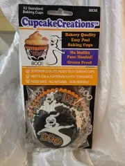 Cupcake Creations Halloween Muffin Cups 32 Per Pack NEW Ghost !