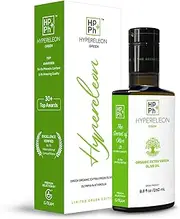 HYPERELEON GREEN Polyphenol Rich Olive Oil | Organic, High Phenolic, Greek Extra Virgin Olive Oil 100% Pure & Natural | Bio & Unfiltered | 16 Top Global HEALTH & NUTRITION Awards | 260ml (Pack of 1)