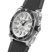 bell & ross BR 3 DIVER WHITE STEEL watch men TO04310