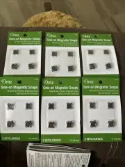 Dritz 3/8" Sew-On Magnetic Snaps 6 pk of 2 total of 12 sets