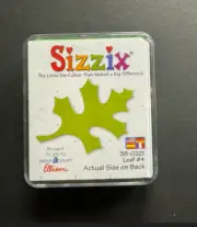 NEW & Retired 38-0221 Sizzix Steel Rule Die Leaf # 4 Size 1 1/4" x 2"