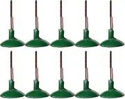 10 Pack HO Scale Model Street Lights Wall Lamp Posts LED Ceiling Lamps For Train Layouts
