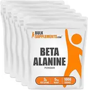 BulkSupplements.com Beta Alanine Powder - Beta Alanine Pre Workout - Beta Alanine 1kg, Beta Alanine Bulk - Unflavored, Pure & Gluten Free, 3g per Serving, 1kg (2.2 lbs)