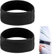 [BEANPRECOY] 2Pcs Elastic Adjustable Belts, No Buckle, Invisible Side Waist Belt