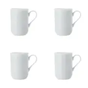 4x Maxwell & Williams Fine Bone China 340ml Cashmere Regent Mug Coffee Cup White