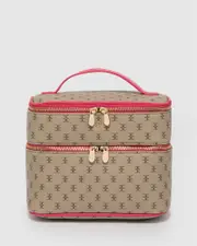 Monogram Summer Double Cosmetic Case